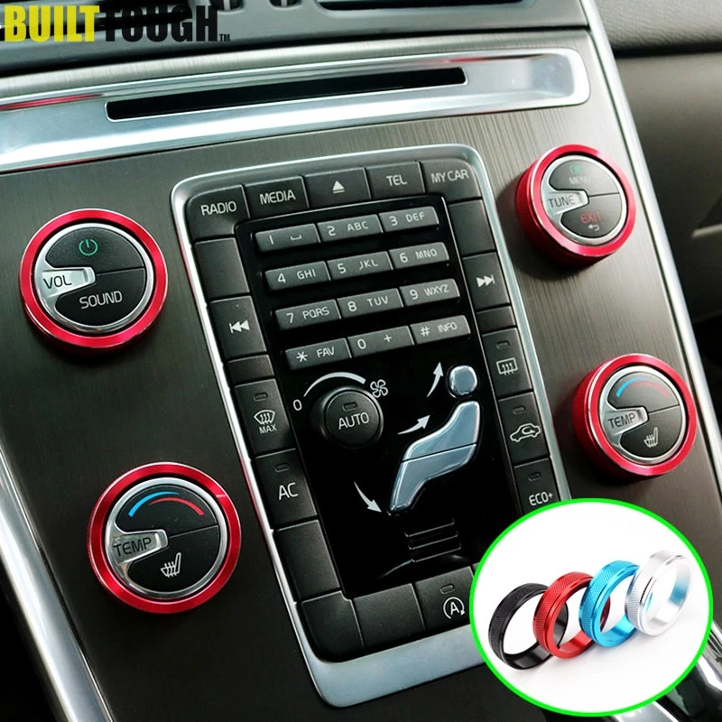 4 шт. колпачки на кнопки для кондиционера VOLVO S60 V60 XC60 S80 V40 S60L V70 XC70|car air conditioning|car heater
