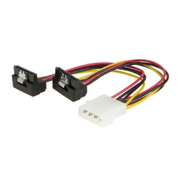 10pcs 90 degree Molex Male to 2 x 15P Female SATA Y Splitter Adapter Power cable
10pcs 90 degree Molex Male to 2 x 15P Female SATA Y Splitter Adapter Power cable