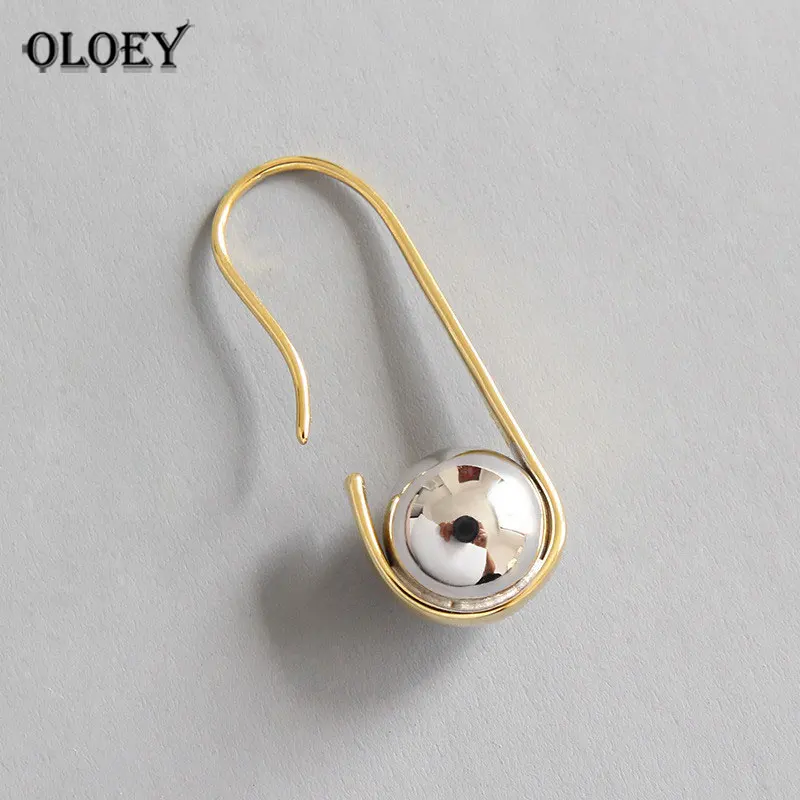 OLOEY Korean Simple U Shaped Pin Hooked Dangle Earrings for Women 1 PC Gold Plated Real 925 Sterling Silver Ball Jewelry YME426
OLOEY Korean Simple U Shaped Pin Hooked Dangle Earrings for Women 1 PC Gold Plated Real 925 Sterling Silver Ball Jewelry YME426
