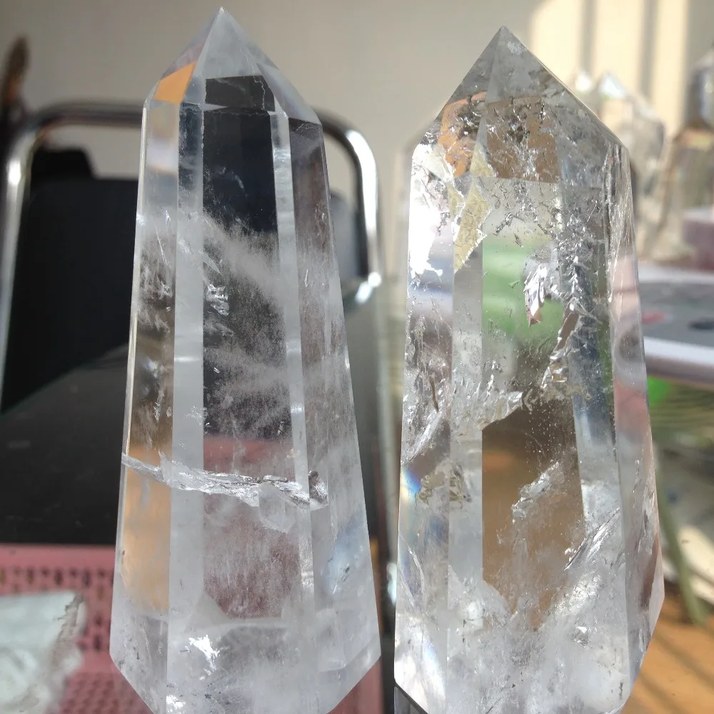 TT1221(2pcs a lots) AAA+++ Natural Clear Quartz Crystal Wand Healing Point Reiki Stone Birthday gifts
TT1221(2pcs a lots) AAA+++ Natural Clear Quartz Crystal Wand Healing Point Reiki Stone Birthday gifts