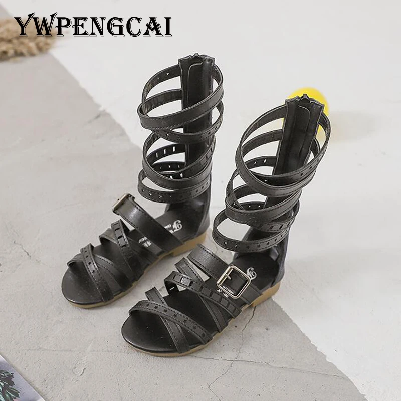 Cut-outs Kids Gladiator Sandals Girls Summer Shoes Fashion Zipper High Sandals Anti-slip Girls Sandals
Cut-outs Kids Gladiator Sandals Girls Summer Shoes Fashion Zipper High Sandals Anti-slip Girls Sandals