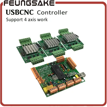4 Axis USBCNC Controller with 3axis driver CNCUSB Interface Board,Upgrading Control Board CNC machine Control Board with program
4 Axis USBCNC Controller with 3axis driver CNCUSB Interface Board,Upgrading Control Board CNC machine Control Board with program