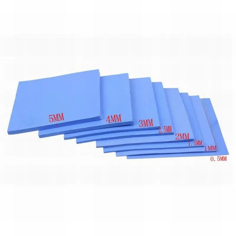 8pcs/lot Gdstime 100x100x0.5mm 1mm 1.5mm 2mm 2.5mm 3mm 4mm 5mm Blue White Combination Thermal Pads Cooling Conductive Silicone
8pcs/lot Gdstime 100x100x0.5mm 1mm 1.5mm 2mm 2.5mm 3mm 4mm 5mm Blue White Combination Thermal Pads Cooling Conductive Silicone