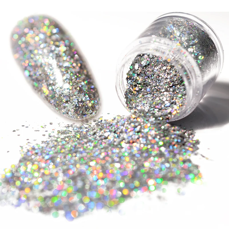 1 Box 10g Holo Laser Nail Glitter Sequins Shiny Silver Hexagon Nail Dust Tips Manicure Nail Art Decorations
1 Box 10g Holo Laser Nail Glitter Sequins Shiny Silver Hexagon Nail Dust Tips Manicure Nail Art Decorations