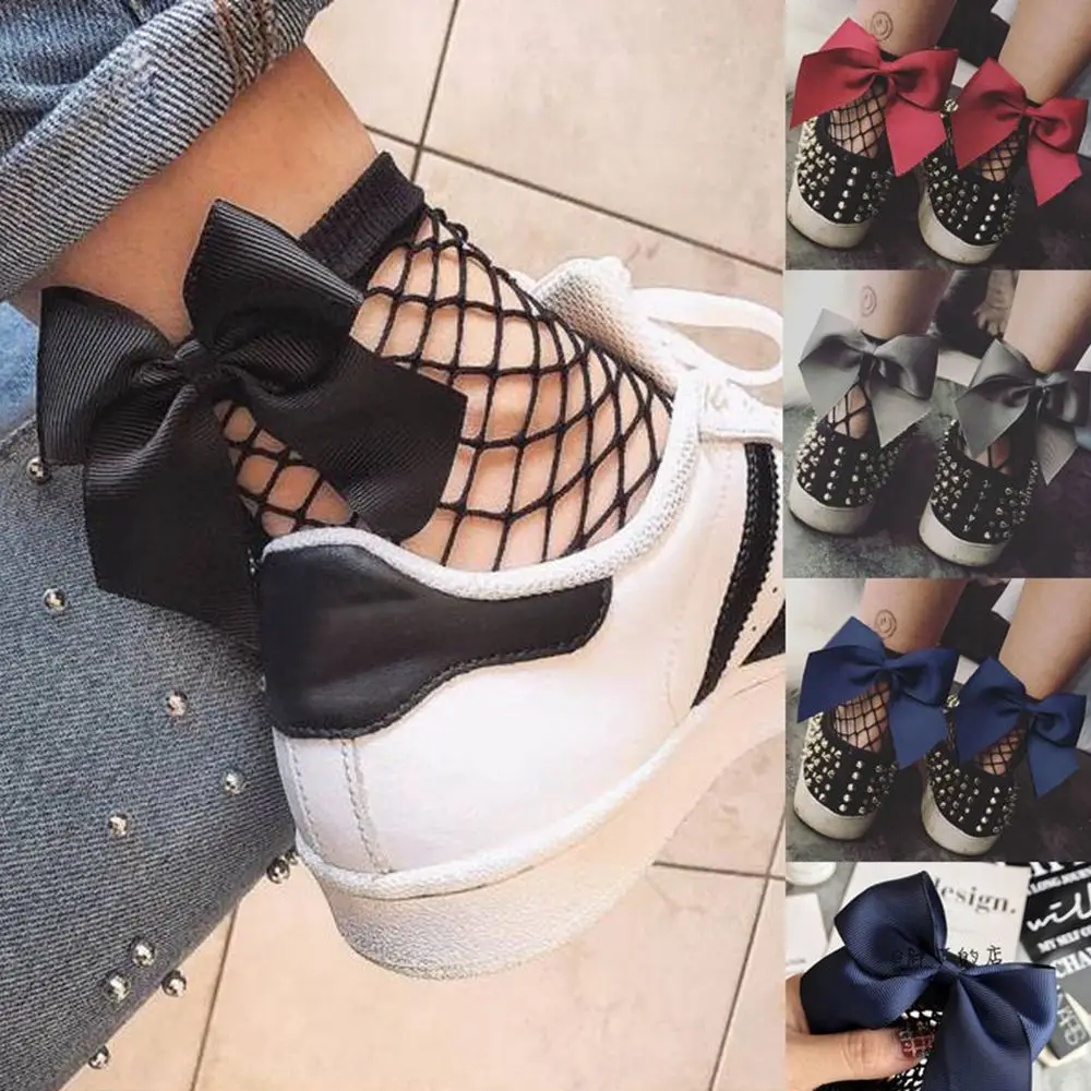 New 2020 Summer Fashion Women Girls Ruffle Large Fishnet Ankle High Socks Bow Tie Mesh Lace Fish Net Short Socks good quality
New 2020 Summer Fashion Women Girls Ruffle Large Fishnet Ankle High Socks Bow Tie Mesh Lace Fish Net Short Socks good quality