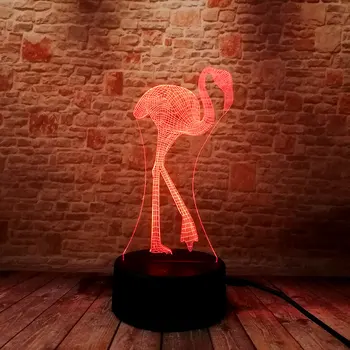 Luminous 3D Illusion LED NightLight Colourful Flashing Light Glow in the Dark Model Flamingo Party Toys Holiday gift
Luminous 3D Illusion LED NightLight Colourful Flashing Light Glow in the Dark Model Flamingo Party Toys Holiday gift
