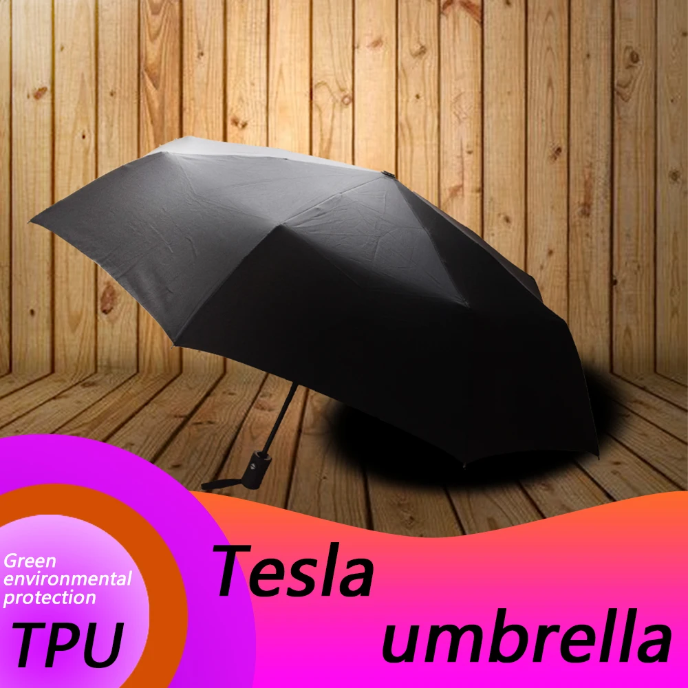 Fully Automatic Folding Umbrella Tesla Print pattern Sunshine Rain Shadow Tesla Model 3 S X Design Auto Car Accessories
Fully Automatic Folding Umbrella Tesla Print pattern Sunshine Rain Shadow Tesla Model 3 S X Design Auto Car Accessories