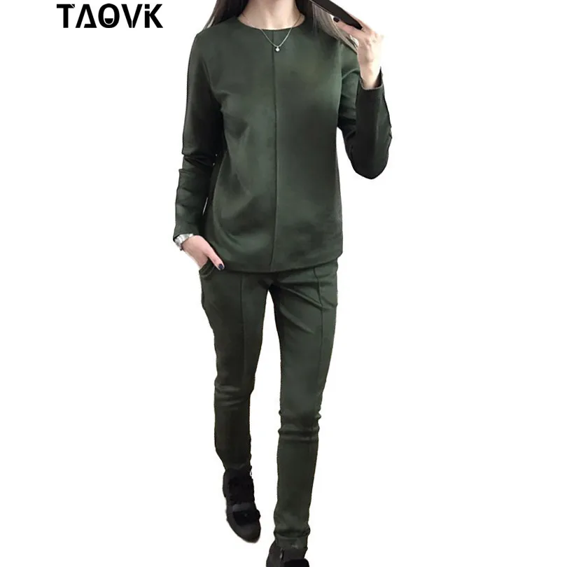 TAOVK Women's Autumn Suede Tracksuit Women Hoodies 2 Piece Set t-shirt+Long Pants Leisure Suits Sportswear Lady's two pieces
TAOVK Women's Autumn Suede Tracksuit Women Hoodies 2 Piece Set t-shirt+Long Pants Leisure Suits Sportswear Lady's two pieces