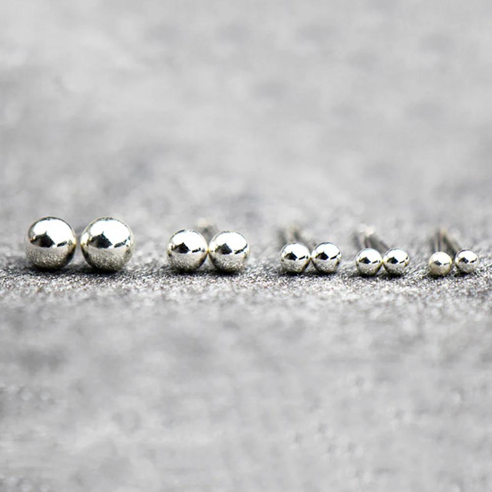 Jewelry Beads Glossy Ball Stud Earrings Pure Silver Color Ball Stud Earrings 2017 New Fashion
Jewelry Beads Glossy Ball Stud Earrings Pure Silver Color Ball Stud Earrings 2017 New Fashion