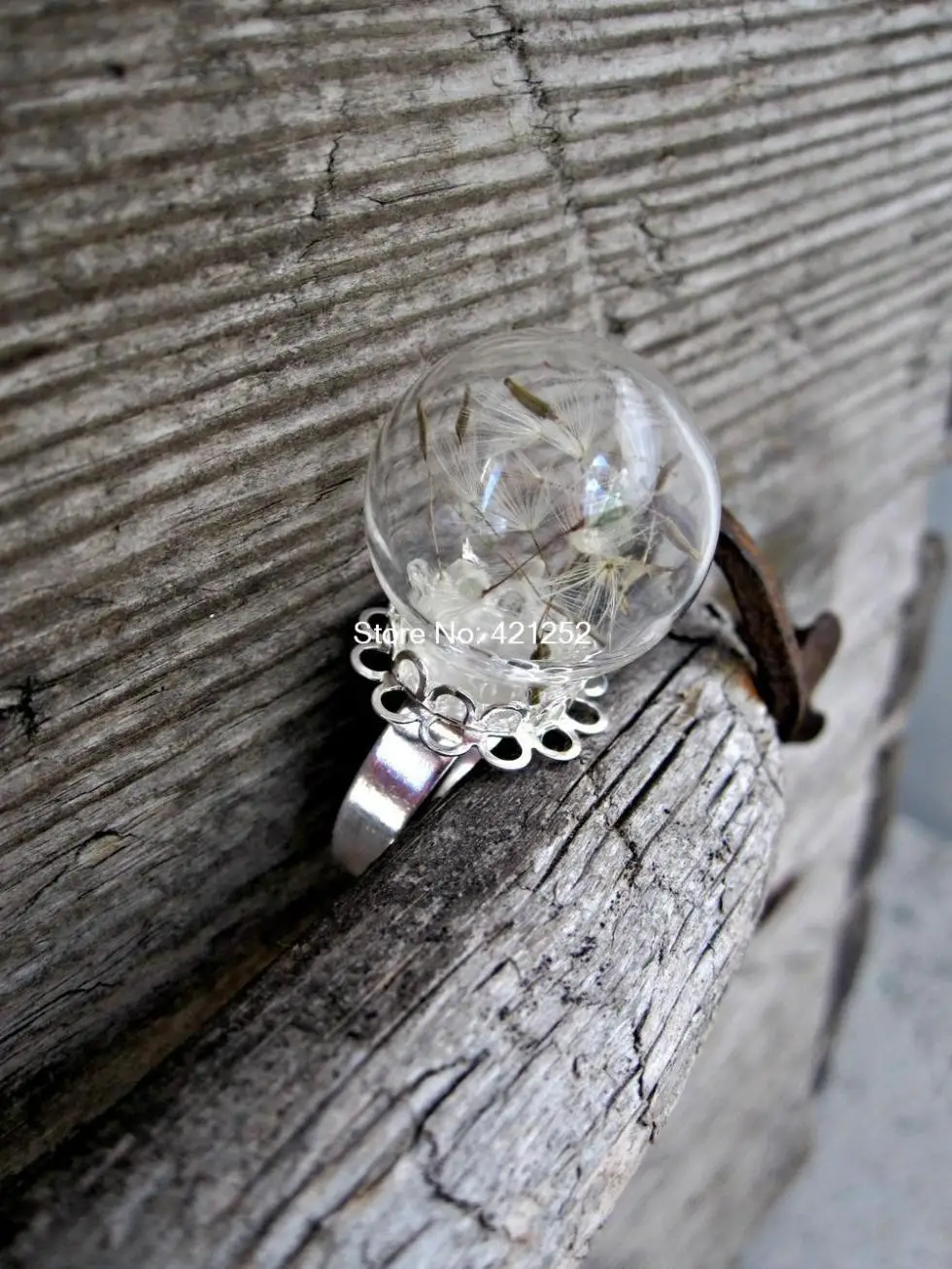 8pcs Real dandelion ring , dandelion seed jewelry , good luck ring , dandelion wish , mini jewelry in silver tone
8pcs Real dandelion ring , dandelion seed jewelry , good luck ring , dandelion wish , mini jewelry in silver tone