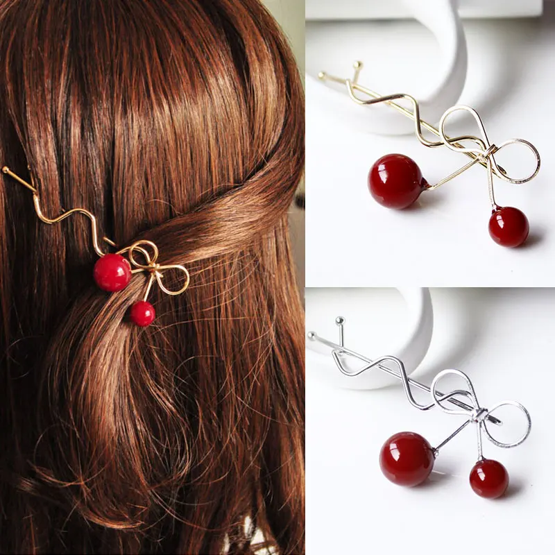 Korean Lovely Hairgrips Simple Bow Cherry Hair Accessories For Girls Women Hairpins Gold Silver Hair Clips Barrette Dropship
Korean Lovely Hairgrips Simple Bow Cherry Hair Accessories For Girls Women Hairpins Gold Silver Hair Clips Barrette Dropship