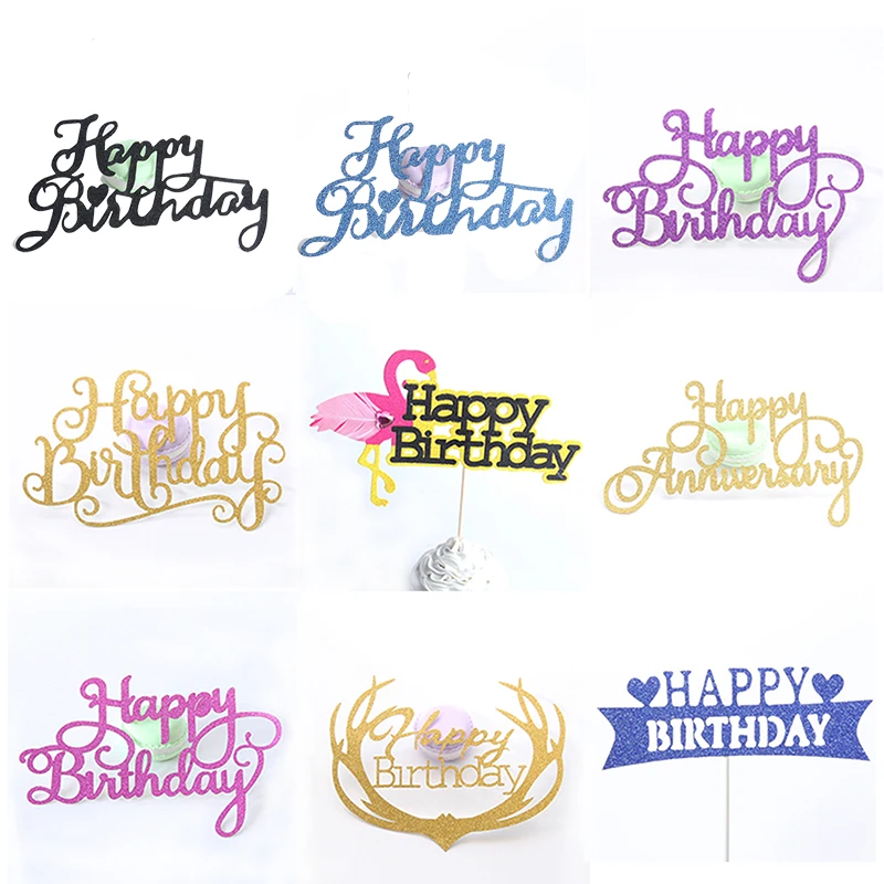2 pcs/lot Happy Birthday Cake Topper Cake Flag birthday party cake decoration wedding baby shower party supplies Cupcake topper
2 pcs/lot Happy Birthday Cake Topper Cake Flag birthday party cake decoration wedding baby shower party supplies Cupcake topper