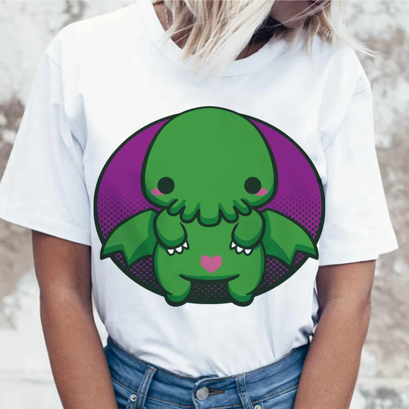 cthulhu t shirt for korean women tees harajuku tshirt female ulzzang clothing funny top t-shirt graphic
cthulhu t shirt for korean women tees harajuku tshirt female ulzzang clothing funny top t-shirt graphic