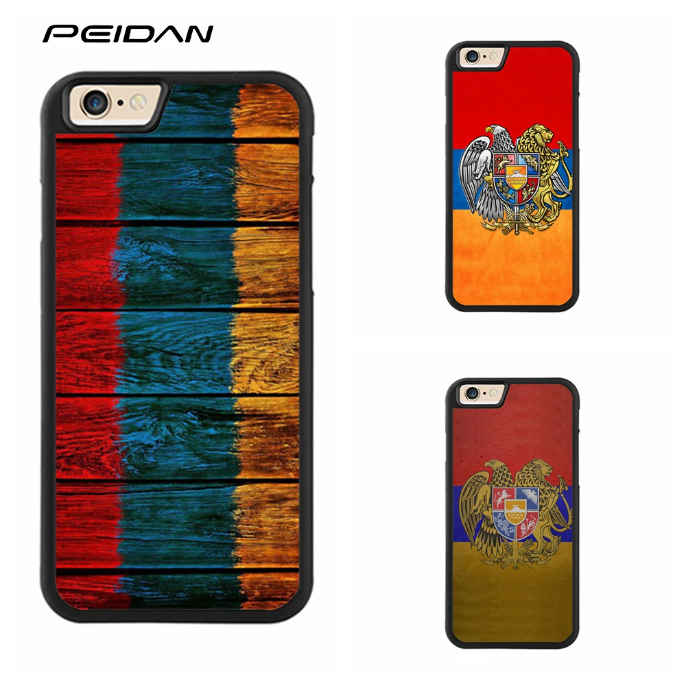 Peidan Флаг Армении полный защитной крышкой сотовый телефон чехол для iPhone X 4 4S 5 5S 6 6S 7