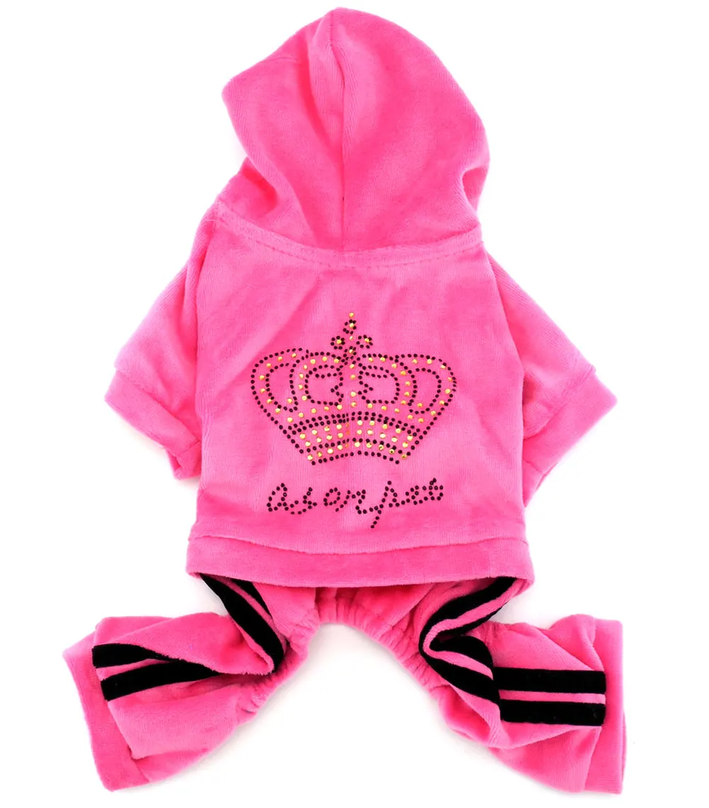 Small Dog Crown Soft Velvet Winter Jumpsuit Coat Hooide Pajamas Sport Pet Tracksuit
Small Dog Crown Soft Velvet Winter Jumpsuit Coat Hooide Pajamas Sport Pet Tracksuit