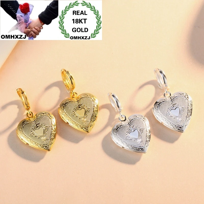 OMHXZJ Wholesale European Fashion Woman Party Birthday Gift Heart Photo Box 18KT Gold 925 Sterling Silver Drop Earrings YE522
OMHXZJ Wholesale European Fashion Woman Party Birthday Gift Heart Photo Box 18KT Gold 925 Sterling Silver Drop Earrings YE522