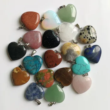 Fashion Jewelry natural stone heart pendants mixed for jewelry making charms Necklace accessories 12Pcs/lot free shipping
Fashion Jewelry natural stone heart pendants mixed for jewelry making charms Necklace accessories 12Pcs/lot free shipping