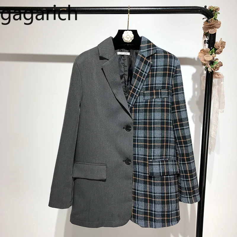 Gagarich Women Blazer 2019 Fashion Medium Long Long Sleeve Collision Color Stitching Patchwork Casual Female Top Suit
Gagarich Women Blazer 2019 Fashion Medium Long Long Sleeve Collision Color Stitching Patchwork Casual Female Top Suit