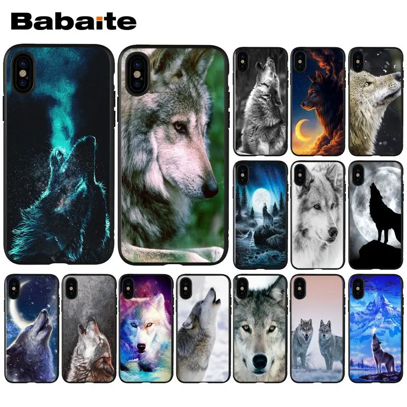 Babaite злой snow Волк Луна шаблон аксессуары для телефона чехол сотового Apple iPhone 8 7 6 6S