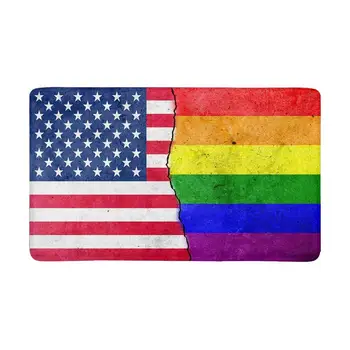 Crack in The Wall Rainbow Usflag Indoor Doormat Non Slip Front Entrance Door Mat Rug
Crack in The Wall Rainbow Usflag Indoor Doormat Non Slip Front Entrance Door Mat Rug