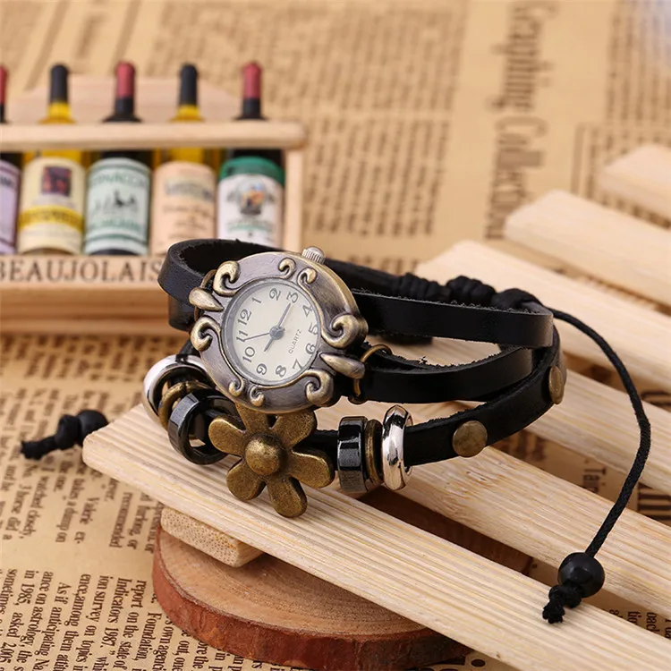 Gnova Platinum Fashion Woven Leather Alloy Flower Bracelet Wristwatch Women Dress Watches Luxury Quartz montre A316
Gnova Platinum Fashion Woven Leather Alloy Flower Bracelet Wristwatch Women Dress Watches Luxury Quartz montre A316