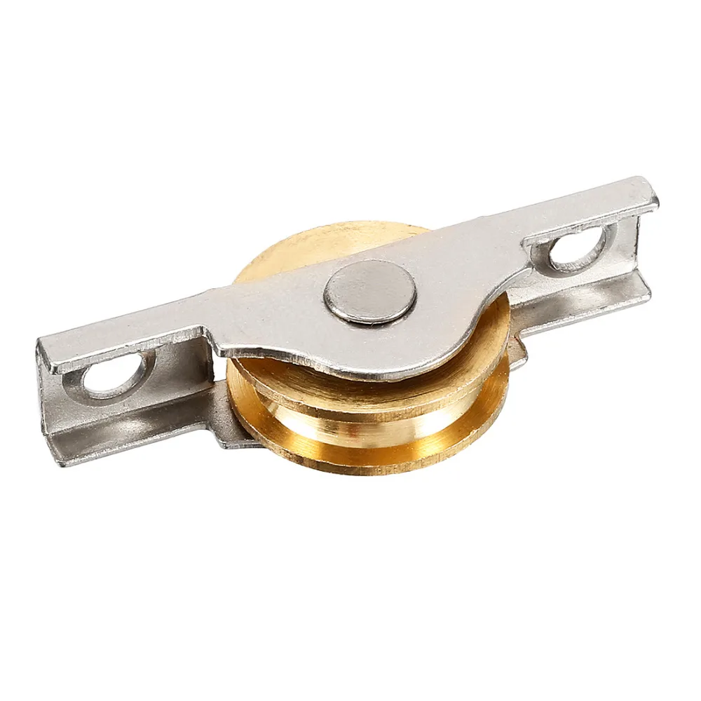 Uxcell Brass Wheel Stainless Steel Shell Electroplating Finish 22mm U Groove Single Wheel Pulley for Sliding Door Window
Uxcell Brass Wheel Stainless Steel Shell Electroplating Finish 22mm U Groove Single Wheel Pulley for Sliding Door Window