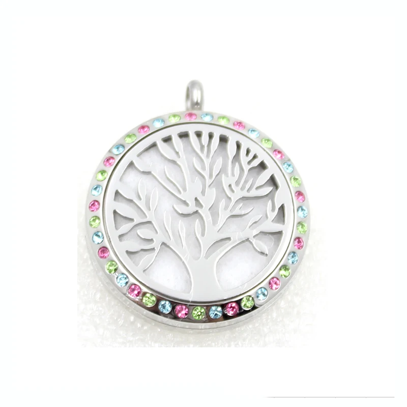 New Design Stainless Steel Rainbow Rhinestone Essential Oils Aromatherapy Locket Tree of Life Perfume Diffuser Necklace
New Design Stainless Steel Rainbow Rhinestone Essential Oils Aromatherapy Locket Tree of Life Perfume Diffuser Necklace