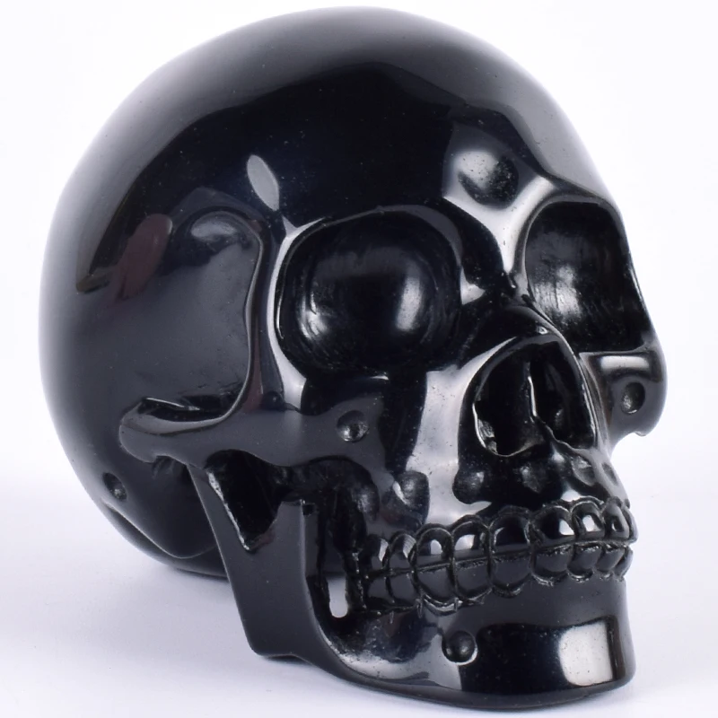 4 Inch Obsidian Skull Figurine Natural Stone 607 g Statue Handmade Crystal Unique Skull Sculpture Craft Healing Reiki Home Decor
4 Inch Obsidian Skull Figurine Natural Stone 607 g Statue Handmade Crystal Unique Skull Sculpture Craft Healing Reiki Home Decor