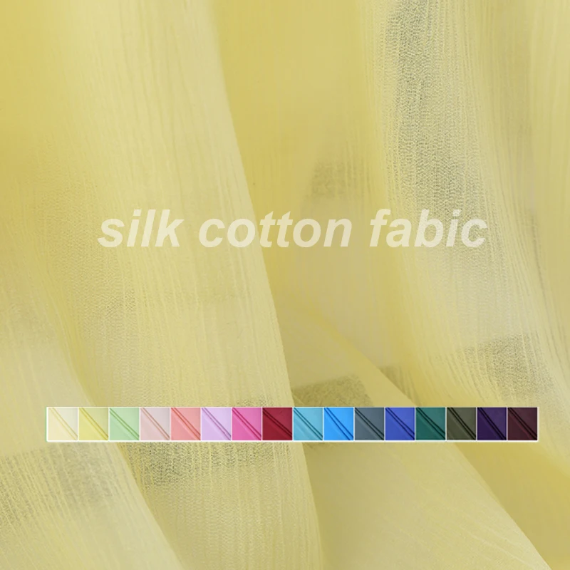 27Colors!108CM Wide 12MM Thin Solid Color Silk Cotton Fabric for Summer Suit Skirt Dress Clothes B037
27Colors!108CM Wide 12MM Thin Solid Color Silk Cotton Fabric for Summer Suit Skirt Dress Clothes B037