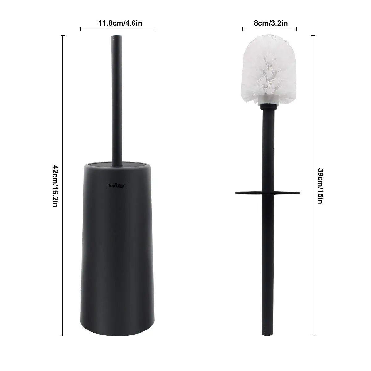 TOPSKY Toilet Brush w High Holder Stand Splash Guard Long Handle Bathroom Cleaning Tool for Home Office Use Cleaner Compact
TOPSKY Toilet Brush w High Holder Stand Splash Guard Long Handle Bathroom Cleaning Tool for Home Office Use Cleaner Compact