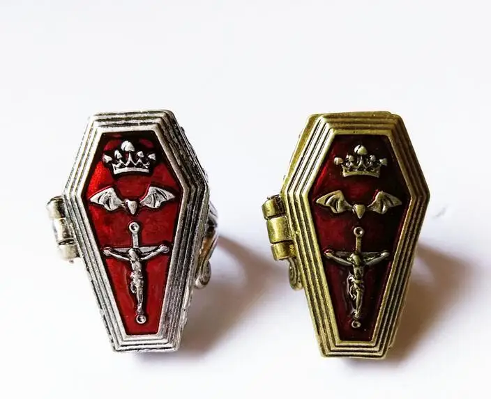 Timeless Wonder Classy Enamel Coffin Locket Open Ring Designer gown punk hip hop club Sassy cross vintage bat rare retro 2514
Timeless Wonder Classy Enamel Coffin Locket Open Ring Designer gown punk hip hop club Sassy cross vintage bat rare retro 2514