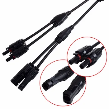 1pair x PV Y Branch parallel connect 2 branch Electrical Solar 30A 1000V PV Connector Panel Cable Wire Connection
1pair x PV Y Branch parallel connect 2 branch Electrical Solar 30A 1000V PV Connector Panel Cable Wire Connection