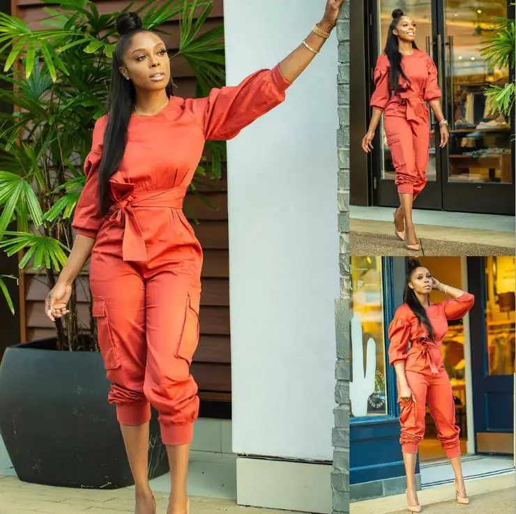 2018 autumn and winter new, fashionable Europe and the United States, leisure woven solid color lanterns sleeve jumpsuit
2018 autumn and winter new, fashionable Europe and the United States, leisure woven solid color lanterns sleeve jumpsuit