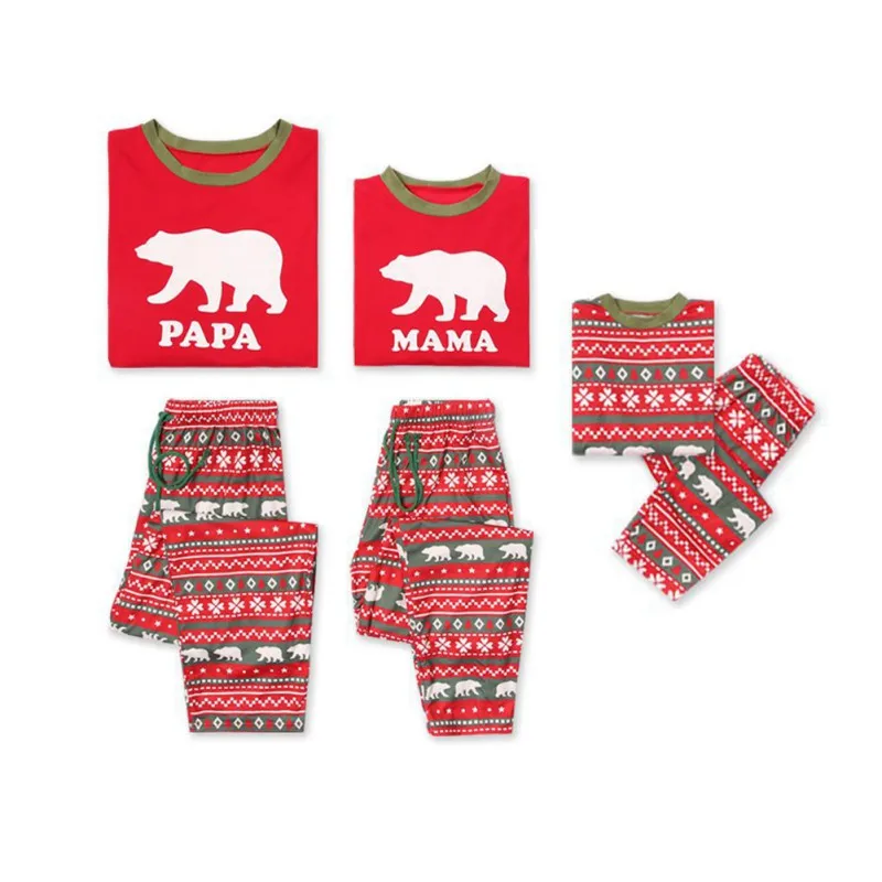 Family Matching Christmas Pajamas Sleepwear Bear Letter Printed Long Sleeve Tops Green Striped Pajamas Pant Set New
Family Matching Christmas Pajamas Sleepwear Bear Letter Printed Long Sleeve Tops Green Striped Pajamas Pant Set New