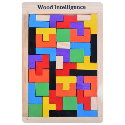 Wooden Tangram Brain Teaser 3D Puzzle Toy Tetris Preschool Magination Intellectual Educational Kids Toy Colorful Jisgaw Board
Wooden Tangram Brain Teaser 3D Puzzle Toy Tetris Preschool Magination Intellectual Educational Kids Toy Colorful Jisgaw Board