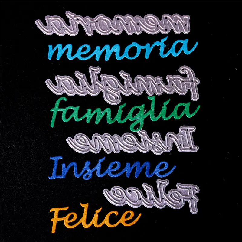 Italian word Metal Cutting Dies for Diy Scrapbooking Die Cut New 2018 Cuts for Paper Card Making Craft Embossing Photo
Italian word Metal Cutting Dies for Diy Scrapbooking Die Cut New 2018 Cuts for Paper Card Making Craft Embossing Photo