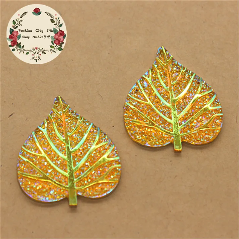 10pcs Cute Gold Bling AB Resin Heart Leaf Flatback Cabochon DIY Decorative Craft Scrapbooking,33*39mm
10pcs Cute Gold Bling AB Resin Heart Leaf Flatback Cabochon DIY Decorative Craft Scrapbooking,33*39mm