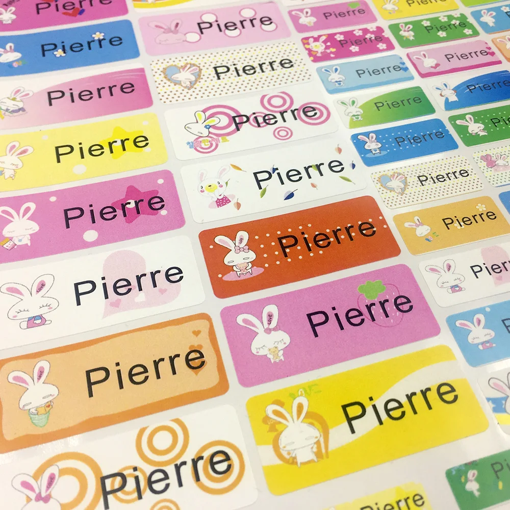 108Pcs Personalized Name Stickers Waterproof Cartoon Bunny Pattern Customize Tag Sticker Children School Stationery Decals Label
108Pcs Personalized Name Stickers Waterproof Cartoon Bunny Pattern Customize Tag Sticker Children School Stationery Decals Label