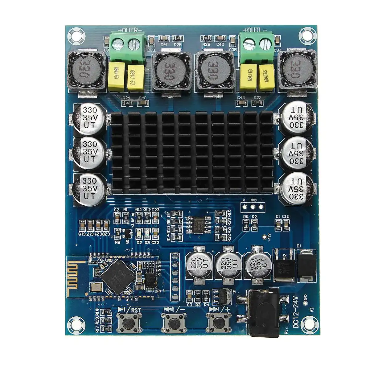 XH-M548 Two channel 2 x 120W TPA3116D2 bluetooth 4.0 digital audio hifi amplifier board free shipping
XH-M548 Two channel 2 x 120W TPA3116D2 bluetooth 4.0 digital audio hifi amplifier board free shipping