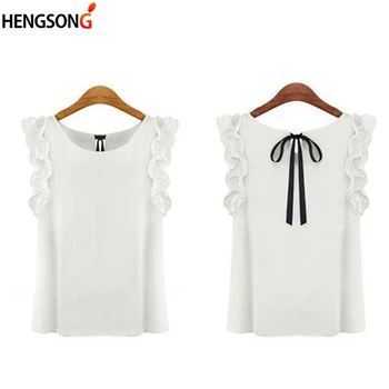 Women Summer Fashion Blouse Lotus Leaf O-Neck Casual Shirt Ladies Bow Chiffon Blouses Tops S-XL White Yellow
Women Summer Fashion Blouse Lotus Leaf O-Neck Casual Shirt Ladies Bow Chiffon Blouses Tops S-XL White Yellow