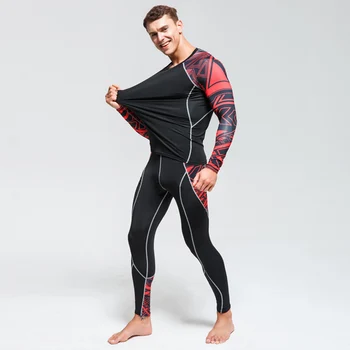 2019 Suit Men's Sports Women's Running Suit Fleece Thermal Underwear Compression Tights Shirt +Training Leggings 2 Piece kit
2019 Suit Men's Sports Women's Running Suit Fleece Thermal Underwear Compression Tights Shirt +Training Leggings 2 Piece kit