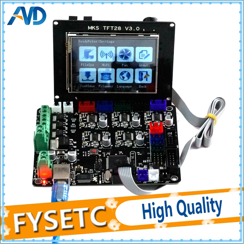 Base V1.5 3D Printer Control Board With USB Mega 2560 R3 Motherboard + TFT28 Display Color TFT 3d Printing Touch Screen
Base V1.5 3D Printer Control Board With USB Mega 2560 R3 Motherboard + TFT28 Display Color TFT 3d Printing Touch Screen