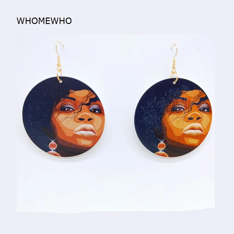 Natural Wood Black Girl Africa Women Head Tribal Tropical Earrings Vintage Wooden African Hiphop Jewelry Sexy Club Accessories
Natural Wood Black Girl Africa Women Head Tribal Tropical Earrings Vintage Wooden African Hiphop Jewelry Sexy Club Accessories
