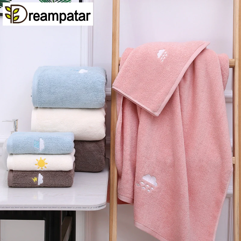 Cute Pink Weather Embroidery Cotton Solid Color Fashion Fine Rain Personality Embroidery Logo Soft Towel Bath Towel BD157A
Cute Pink Weather Embroidery Cotton Solid Color Fashion Fine Rain Personality Embroidery Logo Soft Towel Bath Towel BD157A