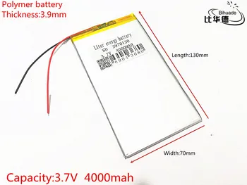 3.7V 4000mAh 3970130 Lithium Polymer Li-Po li ion Rechargeable cells For Tablet PC
3.7V 4000mAh 3970130 Lithium Polymer Li-Po li ion Rechargeable cells For Tablet PC