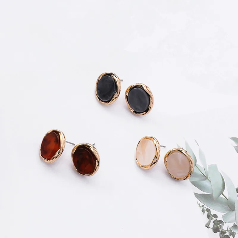 Dominated Simple Fashion Personality Acrylic Earrings Retro Style Irregular Texture Geometric Women Stud earrings Jewelry
Dominated Simple Fashion Personality Acrylic Earrings Retro Style Irregular Texture Geometric Women Stud earrings Jewelry