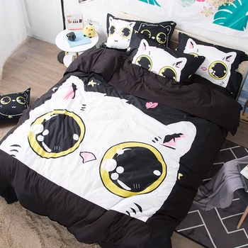 White black Cats animal Duvet Cover Printed Cartoon Bedding Set Twin Queen King Soft Bed Sheet Pillowcase Suitable Kid girl room
White black Cats animal Duvet Cover Printed Cartoon Bedding Set Twin Queen King Soft Bed Sheet Pillowcase Suitable Kid girl room