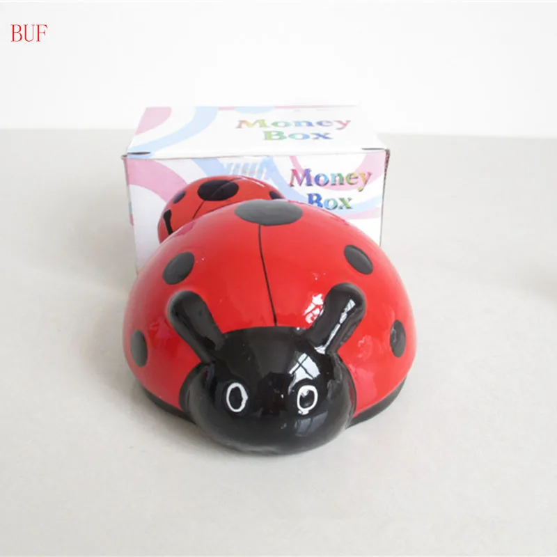 BUF Ceramic Ladybug Piggy Box Ornament Modern Home Decoration Cute Insect Piggy Bank Coin Saving Box Creative Money Box
BUF Ceramic Ladybug Piggy Box Ornament Modern Home Decoration Cute Insect Piggy Bank Coin Saving Box Creative Money Box