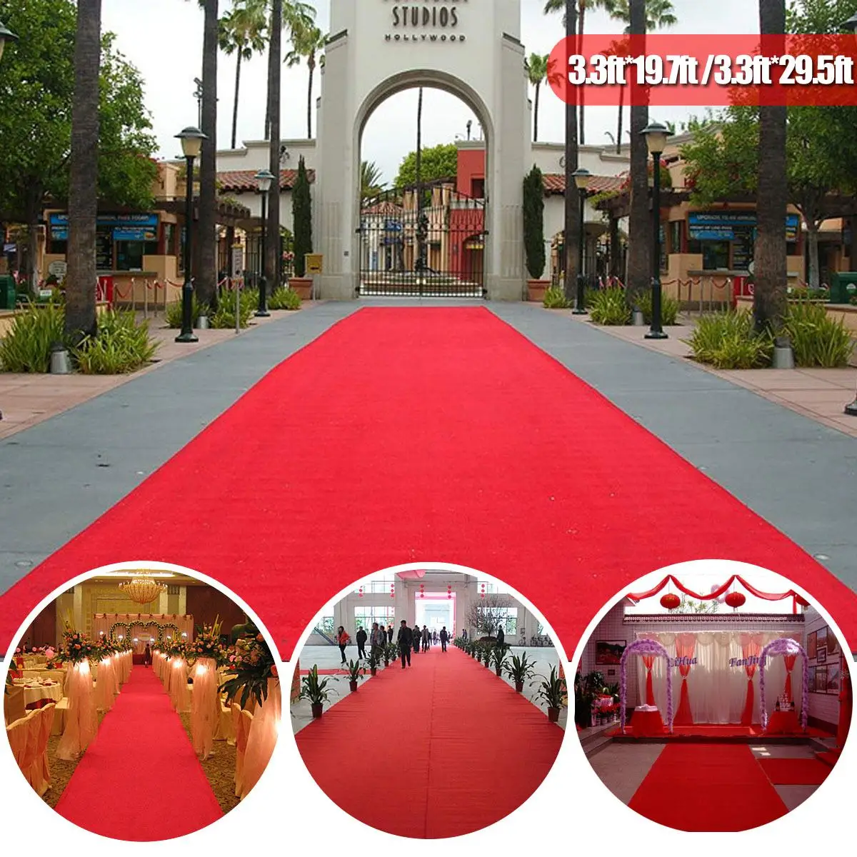 KIWARM Red Carpet Mats Aisle for Wedding Banquet Film Festivals Parties Celebrations Awards Events Decoration Carpet 6/9/13/15m
KIWARM Red Carpet Mats Aisle for Wedding Banquet Film Festivals Parties Celebrations Awards Events Decoration Carpet 6/9/13/15m