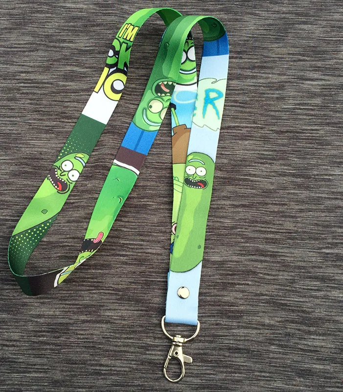 1 pc of Rick and Morty Pickle Rick Cell Phone Neck Strap Lanyards Key Chain cute ID Badge Key rings cosplay accessories BT16
1 pc of Rick and Morty Pickle Rick Cell Phone Neck Strap Lanyards Key Chain cute ID Badge Key rings cosplay accessories BT16